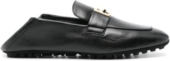 FENDI Baguette leren loafers Zwart