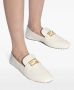 FENDI Baguette leren loafers met logoplakkaat Wit - Thumbnail 5