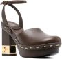 FENDI Leren pumps Bruin - Thumbnail 2