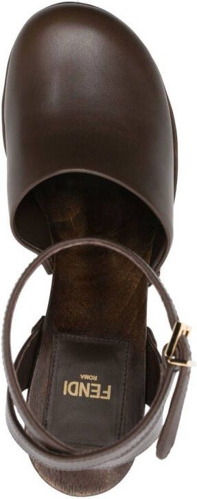 FENDI Leren pumps Bruin