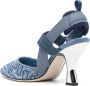 FENDI Colibri sandalen Blauw - Thumbnail 3