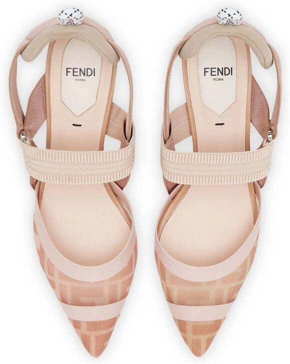 FENDI Colibri slingback pumps Roze