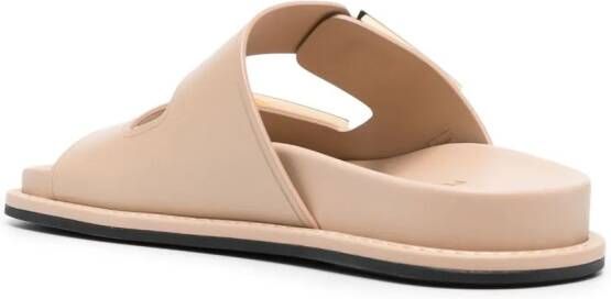 FENDI Feel slippers met logogesp Beige