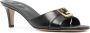 FENDI Ffold 55 leren muiltjes Zwart - Thumbnail 2