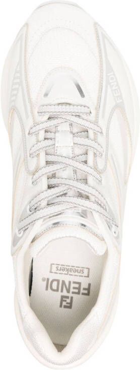 FENDI First 1 sneakers met leren vlakken Wit