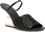 FENDI First leren sandalen Zwart - Thumbnail 2