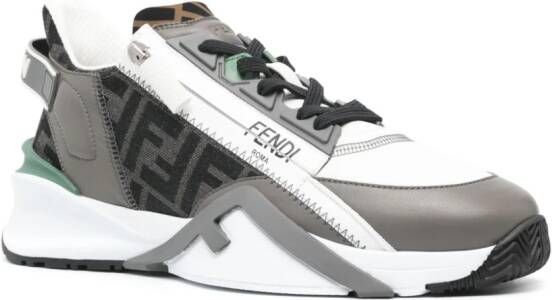 FENDI Flow sneakers met FF-logo jacquard Wit