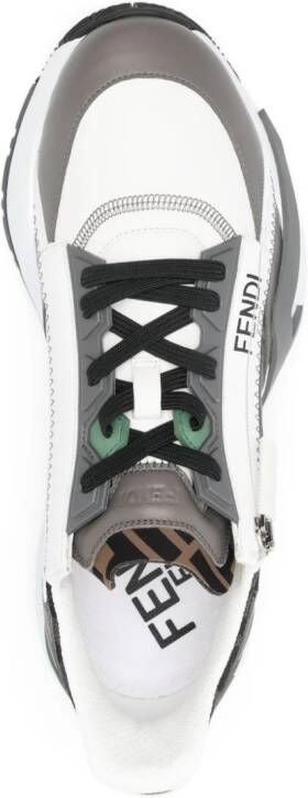 FENDI Flow sneakers met FF-logo jacquard Wit
