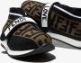 Fendi Kids Rockoko sneakers met FF patroon Zwart - Thumbnail 4