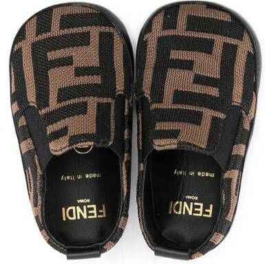 Fendi Kids Slip-on sneakers Bruin