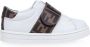 Fendi Kids Sneakers met FF klittenband Wit - Thumbnail 2