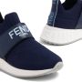 Fendi Kids Sneakers met logo Blauw - Thumbnail 4