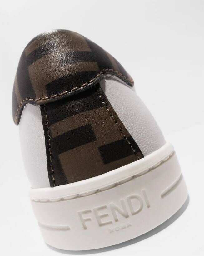 Fendi Kids Sneakers met logoprint Wit