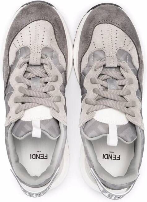 Fendi Kids Sneakers met vlakken Grijs