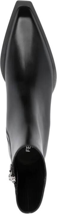 FENDI Laarzen met logoplakkaat Zwart