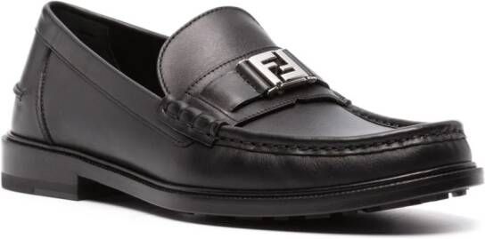 FENDI Loafers met FF-logo Zwart