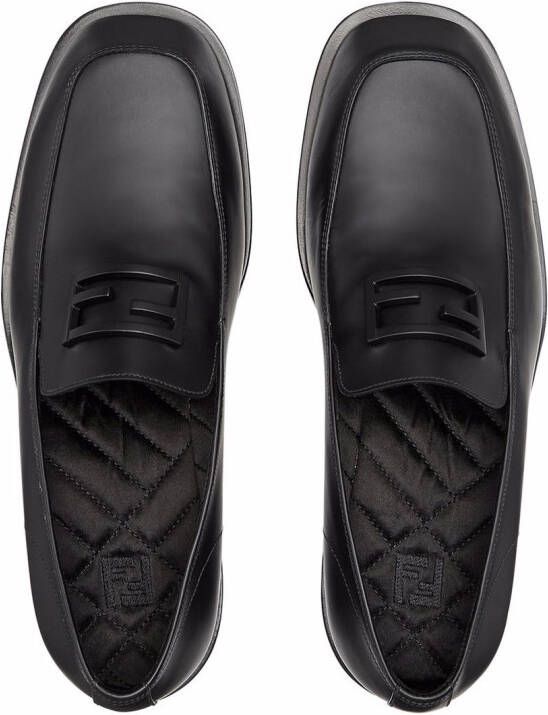 FENDI Loafers met FF patroon Zwart