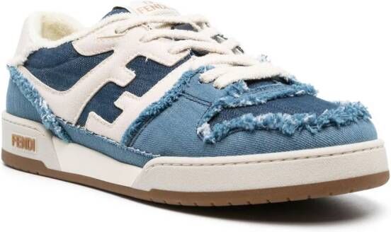 FENDI Match denim sneakers Blauw