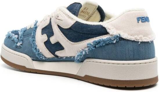 FENDI Match denim sneakers Blauw