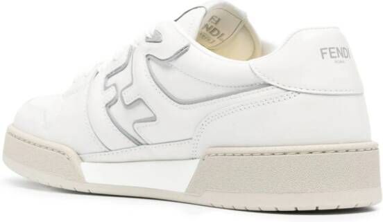 FENDI Match leren sneakers Wit