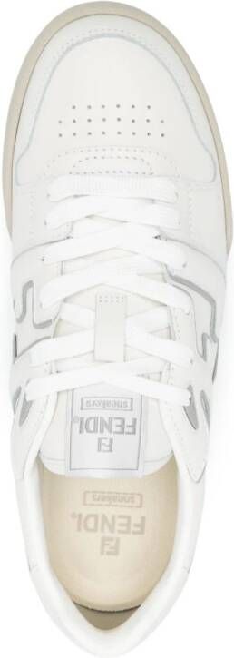 FENDI Match leren sneakers Wit