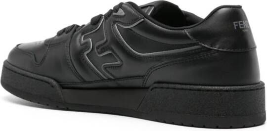 FENDI Match leren sneakers Zwart