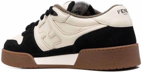 FENDI Match low-top sneakers Beige