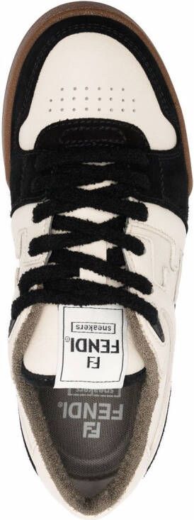 FENDI Match low-top sneakers Beige