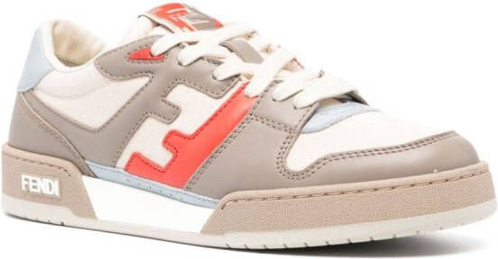 FENDI Match low-top sneakers Beige