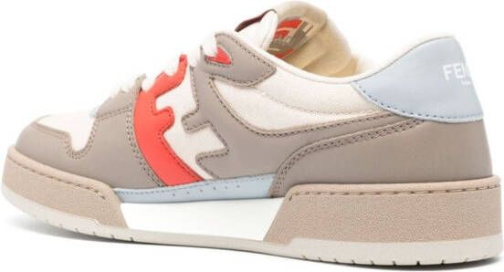 FENDI Match low-top sneakers Beige