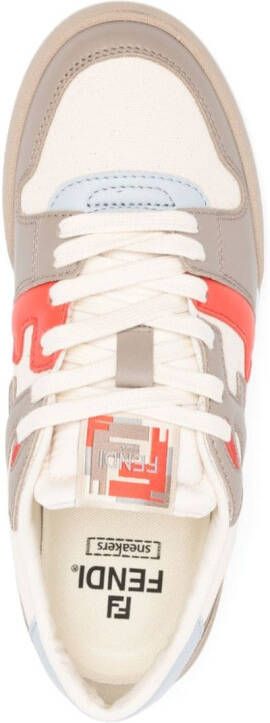 FENDI Match low-top sneakers Beige