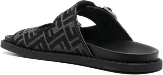 FENDI Feel sandalen met FF-jacquard Zwart