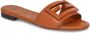 FENDI Slippers met logo Bruin - Thumbnail 2