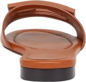 FENDI Baguette leren slippers Bruin