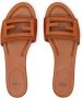 FENDI Baguette leren slippers Bruin - Thumbnail 4
