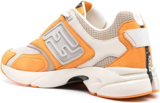 FENDI Sneakers met logo-reliëf Oranje