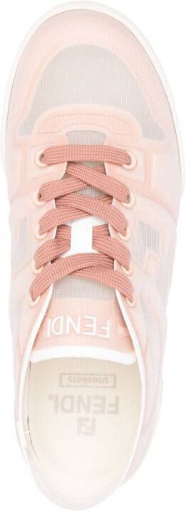 FENDI Sneakers met logo-reliëf Roze