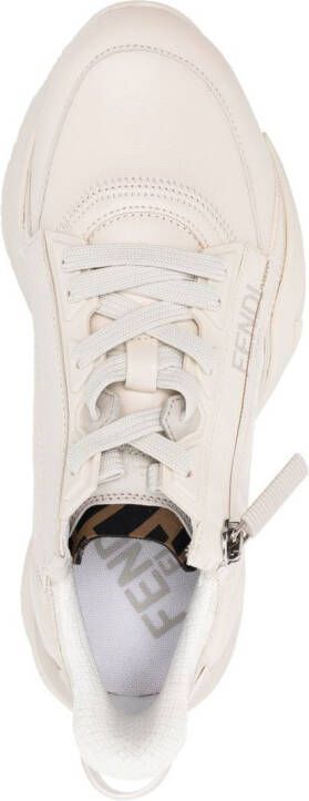 FENDI Sneakers met logoprint Beige