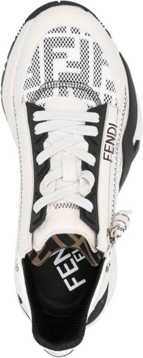 FENDI Sneakers met logoprint Beige