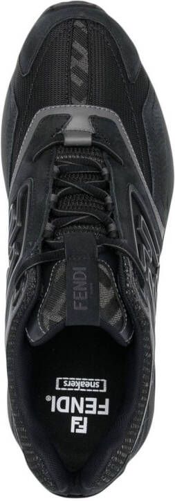 FENDI Sneakers met logoprint Zwart