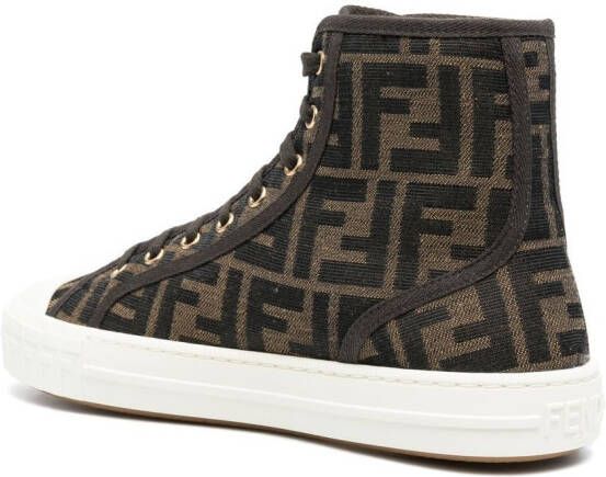 FENDI Sneakers met monogram Bruin