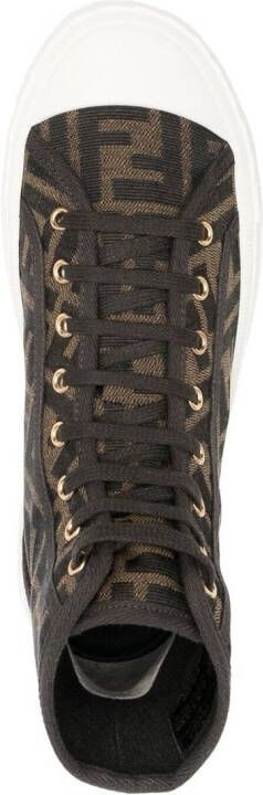 FENDI Sneakers met monogram Bruin