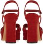 Ferragamo Gia sandalen met plateauzool Rood - Thumbnail 3