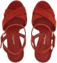 Ferragamo Gia sandalen met plateauzool Rood - Thumbnail 4