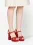Ferragamo Gia sandalen met plateauzool Rood - Thumbnail 5