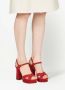 Ferragamo Gia sandalen met plateauzool Rood - Thumbnail 5