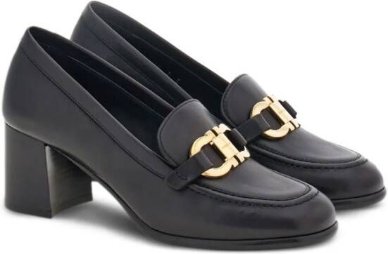 Ferragamo 50mm gancini loafer pumps Zwart