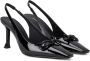 Ferragamo Slingback pumps met strikdetail Zwart - Thumbnail 2