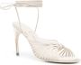 Ferragamo 85 mm leren sandalen Wit - Thumbnail 2