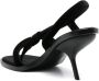 Ferragamo 85mm fluwelen sandalen Zwart - Thumbnail 3